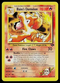Pokemon Card - Blaine's Charmeleon Gym Challenge 31/132 Uncommon - Image 1