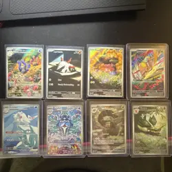 Pokemon Illustration Rare NM 8 Card Lot Pawmi Wugtrio Larvesta Cetitan Crustle - Image 1
