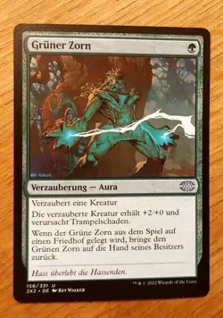 MTG Magic: Gruner Zorn / Rancor, DEUTSCH, Nearmint - Image 1