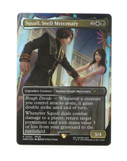 SQUALL, SeeD MERCENARY Promo FOIL Magic FINAL FANTASY English MTG 0002 - Image 1