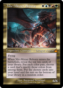 Magic MTG - Niv-Mizzet Reborn - Ravnica Remastered Extras - MINT/NMINT - EN - Image 1