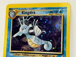 Vintage 2000 Pokemon TCG Neo Genesis KINGDRA HOLO Rare 8/111 LP-NM Eng., Unltd - Image 2
