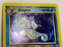 Vintage 2000 Pokemon TCG Neo Genesis KINGDRA HOLO Rare 8/111 LP-NM Eng., Unltd - Image 3