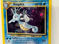 Vintage 2000 Pokemon TCG Neo Genesis KINGDRA HOLO Rare 8/111 LP-NM Eng., Unltd - Image 4