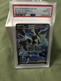 Pokemon: Surging Sparks: Black Kyurem EX 218/191 PSA 10 - Image 1