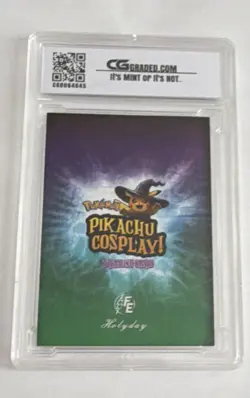 Pokemon Flash Ed. Mario Cosplay Pikachu E31 Foil Promo CG Pristine 10 Spanish - Image 2