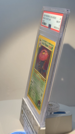 PSA NM-MT 8 ERIKA'S VILEPLUME HOLO #5 POKEMON GYM HEROES (VINTAGE) *NICE* - Image 2