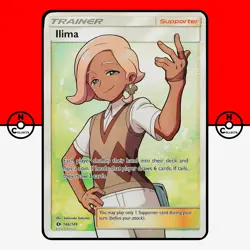 Pokemon Llima 146/149 Full Art Trainer Sun & Moon Base Set #4 NM - Image 1