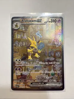 Pokemon Alakazam EX TCG Scarlet & Violet Card 201/165 Near Mint Condition - Image 1