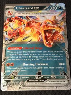 Charizard ex - 054/186 Lenticular Promo Pokemon Jumbo Card - Image 1