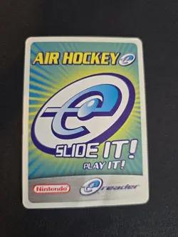 Nintendo Game Boy Advance E-Reader Air Hockey Promo Card game Gba Slide It - Image 1