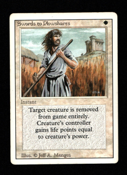 MTG Swords to Plowshares SP+ Revised Magic the Gathering ~ Free Shipping ~ - Image 1