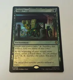 Magic MtG: *SURGE FOIL* Ninja Pizza (Commander: Teenage Mutant Ninja Turtles) NM - Image 2