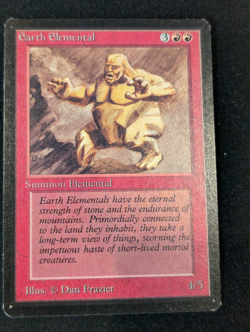 Earth Elemental - Beta - Uncommon - LP - MTG - Magic the Gathering - Red - Image 1