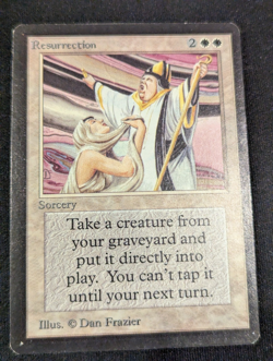 Resurrection - Beta - Uncommon - LP - MTG - Magic the Gathering - White - Sorcer - Image 1