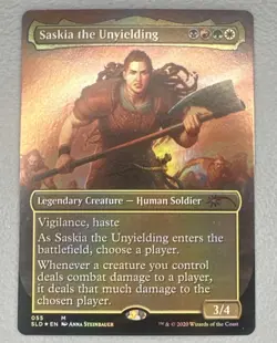 MTG Saskia the Unyielding | Secret Lair Drop | Foil Legendary Creature | SLD 055 - Image 1