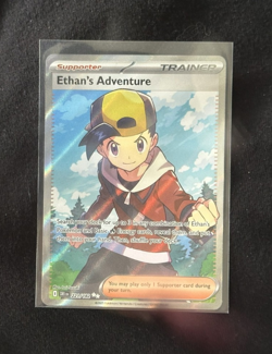 Ethan's Adventure 221/182 - Pokemon TCG: Destined Rivals -Full Art Trainer MINT! - Image 1