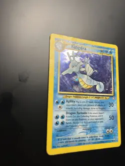 Kingdra 8/111 Holo Rare Neo Genesis Unlimited WOTC Pokemon TCG - MP SWIRL - Image 3