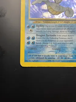 Kingdra 8/111 Holo Rare Neo Genesis Unlimited WOTC Pokemon TCG - MP SWIRL - Image 4