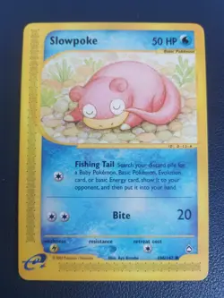 Pokemon Card Slowpoke 108/147 Aquapolis Common WOTC - Image 1