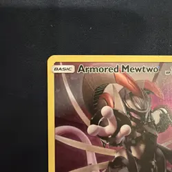 Pokemon Armored Mewtwo Promo Holo Card SM228 Basic Psychic TCG 2019 - Image 2