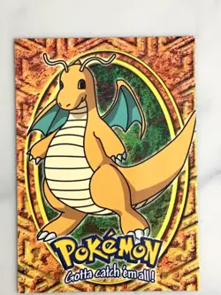 Dragonite E12 - Pokemon 1999 Topps Movie Evolution Card NH - LP/MP - Image 1