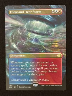 1x MTG Thousand-Year Storm (Borderless) - Double Masters 2022 (2X2) #390 - Magic - Image 1