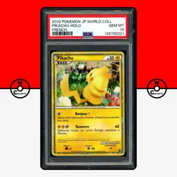 Pokemon PSA 10 Pikachu Holo French World Collection 2010 PW Promo - Image 1