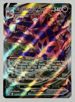 Pokemon TCG - Eternatus VMAX 117/189 - 2020 Sword And Shield: Darkness Ablaze AR - Image 1