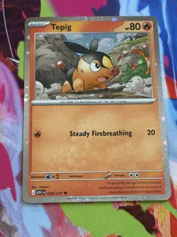 Pokemon Ascended Heroes #29/217 Tepig Cosmos Holo - Image 1