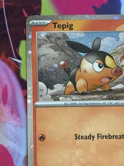 Pokemon Ascended Heroes #29/217 Tepig Cosmos Holo - Image 2