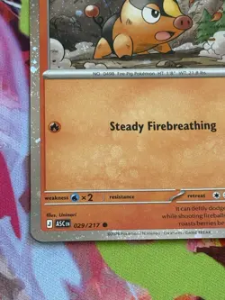 Pokemon Ascended Heroes #29/217 Tepig Cosmos Holo - Image 4