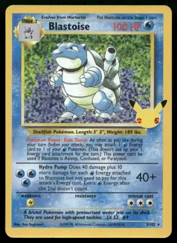 Blastoise 2/102 Celebrations Classic Collection Holo Promo English POKEMON - Image 1