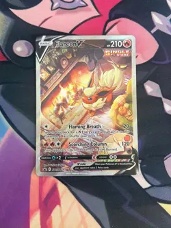 Flareon V SWSH179 Promo SWSH Black Star Pokemon NM Card - Image 1