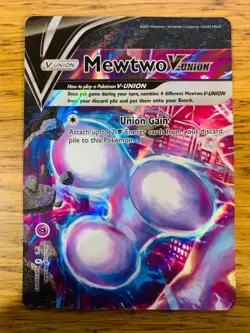 Mewtwo V-Union SWSH 159 160 161 162 [Set of 4] Black Star Promo Pokemon Cards! - Image 3