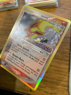 NM! Flareon (5/113) EX Delta Species Stamped Reverse Holo Rare Pokemon Card! - Image 5