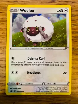 N-MINT! Wooloo SWSH011 Sword & Shield Black Star Promo Pokemon Card! - Image 1
