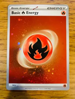 NEAR MINT! Fire Energy SVE 002 S&V 151 Cosmos Holo Pokemon Card! - Image 1