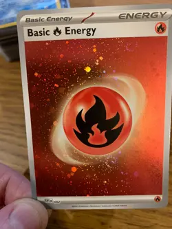 NEAR MINT! Fire Energy SVE 002 S&V 151 Cosmos Holo Pokemon Card! - Image 3