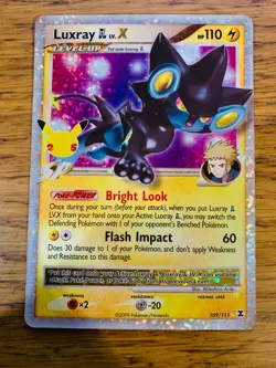 NM! Luxray LV. X (109/111) Celebrations 25th Anniversary Holo Pokemon Card! - Image 1