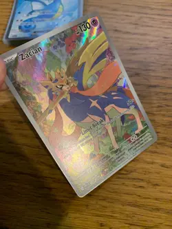 NM! Zacian (100/094) Phantasmal Flames Illustration Rare Pokemon Card! - Image 3