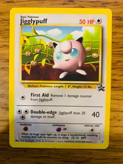 Jigglypuff No.7 WOTC Black Star Promo Pokemon Card! FAST & FREE P&P! - Image 2