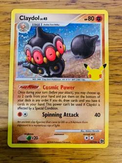NM! Claydol (15/106) Celebrations 25th Anniversary Holo Pokemon Card! - Image 1