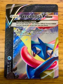 Greninja V-Union SWSH 155 156 157 158 [Set of 4] Black Star Promo Pokemon Cards! - Image 3