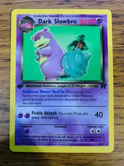 NM! 1st Edition Dark Slowbro (29/82) Team Rocket Set Rare Pokemon Card! - Image 1