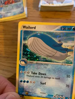 NM! Wailord w/Swirl (14/109) EX Ruby & Sapphire Holo Rare Pokemon Card! - Image 3