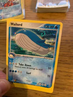 NM! Wailord w/Swirl (14/109) EX Ruby & Sapphire Holo Rare Pokemon Card! - Image 4