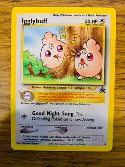 Igglybuff No.36 WOTC Black Star Promo Pokemon Card! FAST & FREE P&P! - Image 2