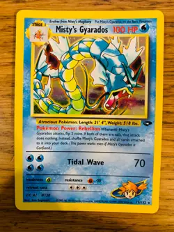 Misty's Gyarados (13/132) Holo Gym Challenge Pokemon Card! FREE P&P! - Image 1