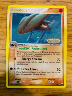 NM! Kabutops (7/92) Stamped Reverse Holo EX Legend Maker Pokemon Card! - Image 1